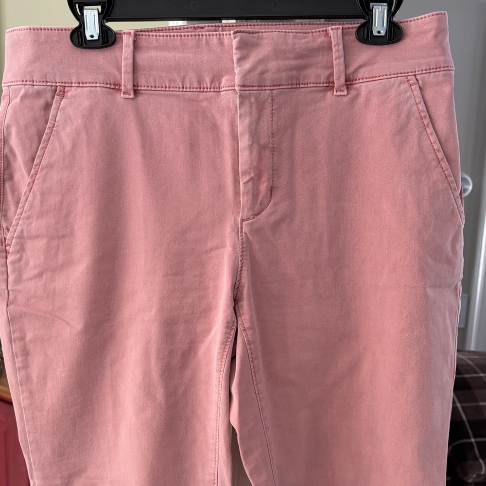 LOFT Blush Pink slim ankle pants mid rise